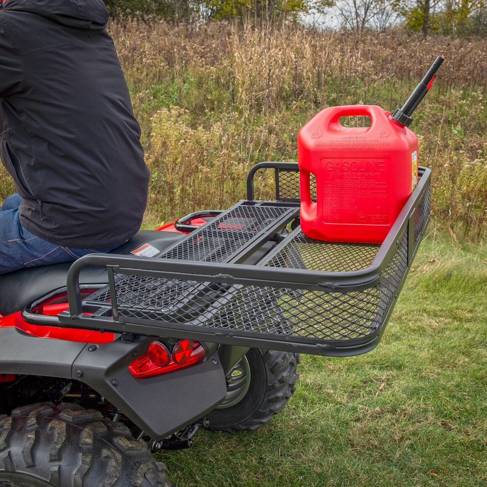Black Widow Universal Deluxe Steel Mesh ATV Rear Rack Basket | Model ATVRB-1005 | Size 41" x 26.5" | Horsepower 4 To 90+ HP | For ATV