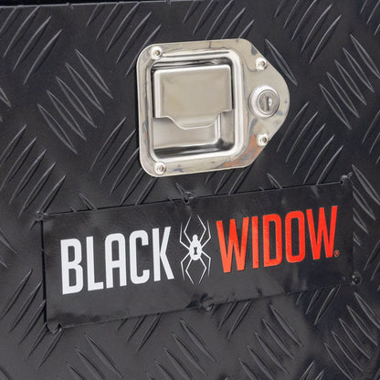 Black Widow Aluminum Rear ATV Storage Box | Model ATVRB-ALUM | Size 35.5” L x 14.75” W | Horsepower 4 To 90+ HP | For ATV Racks & Trailers