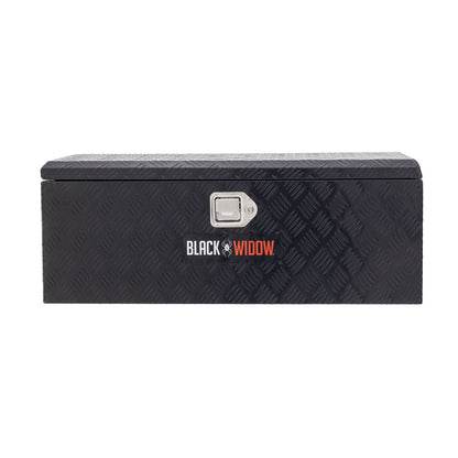 Black Widow Aluminum Rear ATV Storage Box | Model ATVRB-ALUM | Size 35.5” L x 14.75” W | Horsepower 4 To 90+ HP | For ATV Racks & Trailers