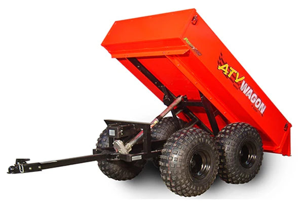 Bosski | Trailer | Model 1600 UT - Red | Overall Dimensions 50” W x 109” L x 37” H | 22 Cu. Feet Capacity | Horsepower 25 To 40+ HP | For ATV & UTV