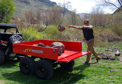 Bosski | Trailer | Model 2000 UT | Overall 113” L x 59” W x 44” H | Capacity 29 Cubic Feet | (GVWR) 2000lbs | Horsepower 25+ HP | For UTV & ATV