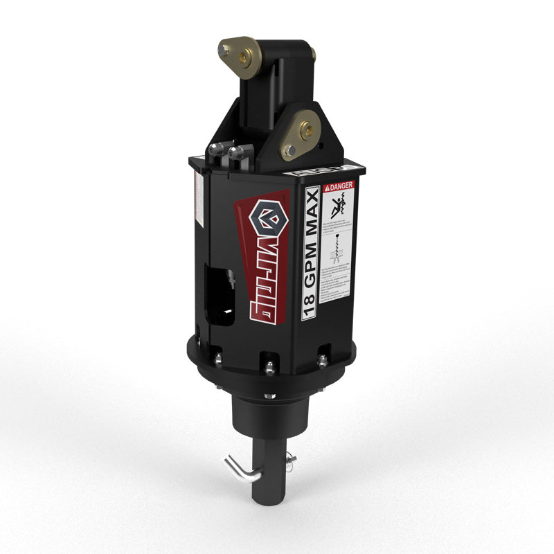 Vrinig V20 Mini Skid Steer Auger Drive | Models AUG30VGHSA To AUG30VGRAC | Max Bit Size 30" | Hydraulic Flow 10 To 18 GPM | For Mini Skid Steers