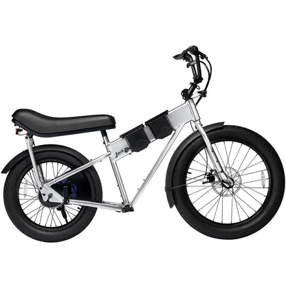 JackRabbit | Micro Electric Bike | Model MG Doble | Lightweight 2-Up Electric Micro Hauler | 20” & 24” Street Tires | 749W Cargo Motor | 48+ Mile Range | For Urban, Travel & Everyday Missions