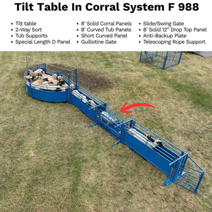 Sydell Tilt Table For Sheep & Goats | #0930 | Width 61" | For 100+ lb Livestock Hoof Trimming