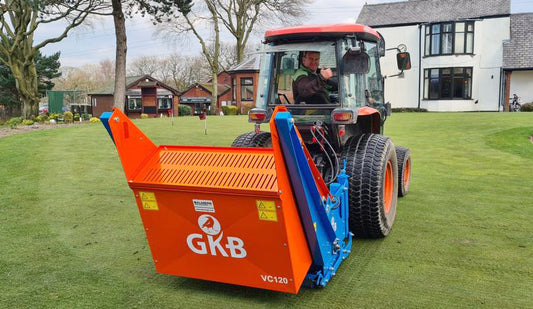 GKB VC 120/160 V-COLLECTOR WITH HYDRAULIC TIPPING COLLECTOR FOR TRACTOR