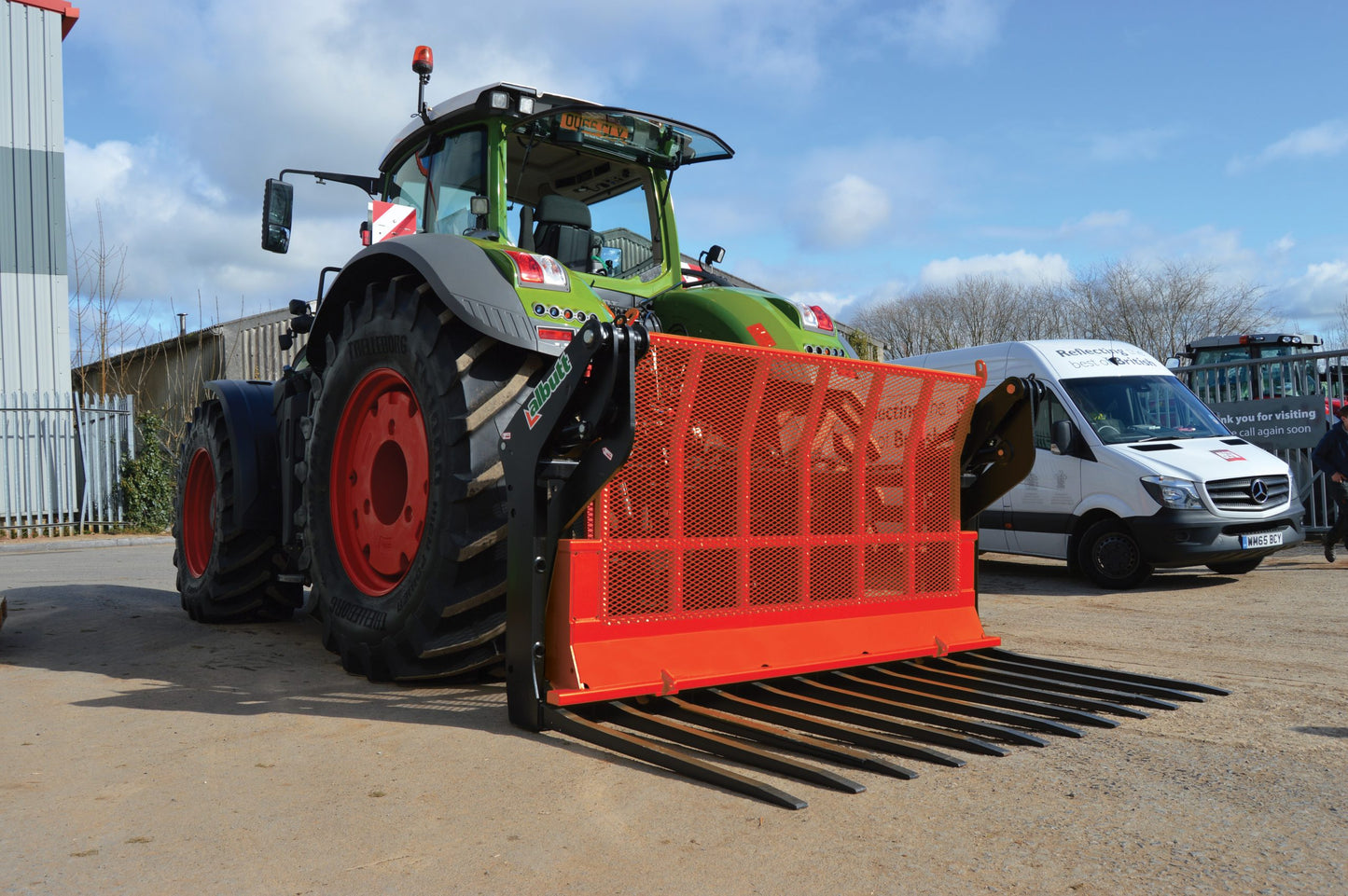 Buckrakes 14' Ft HD Hardox Buckrake | Capacity 8.77 Cubic Meter | Weight 2304 Kgs | For Tractors