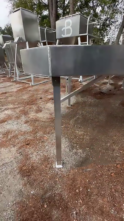 Aluminum Outfitters Crawfish Tables | Heavy-Duty Aluminum Build | Width 48" | Length 96" | For Catering, Events & Backyard Boils