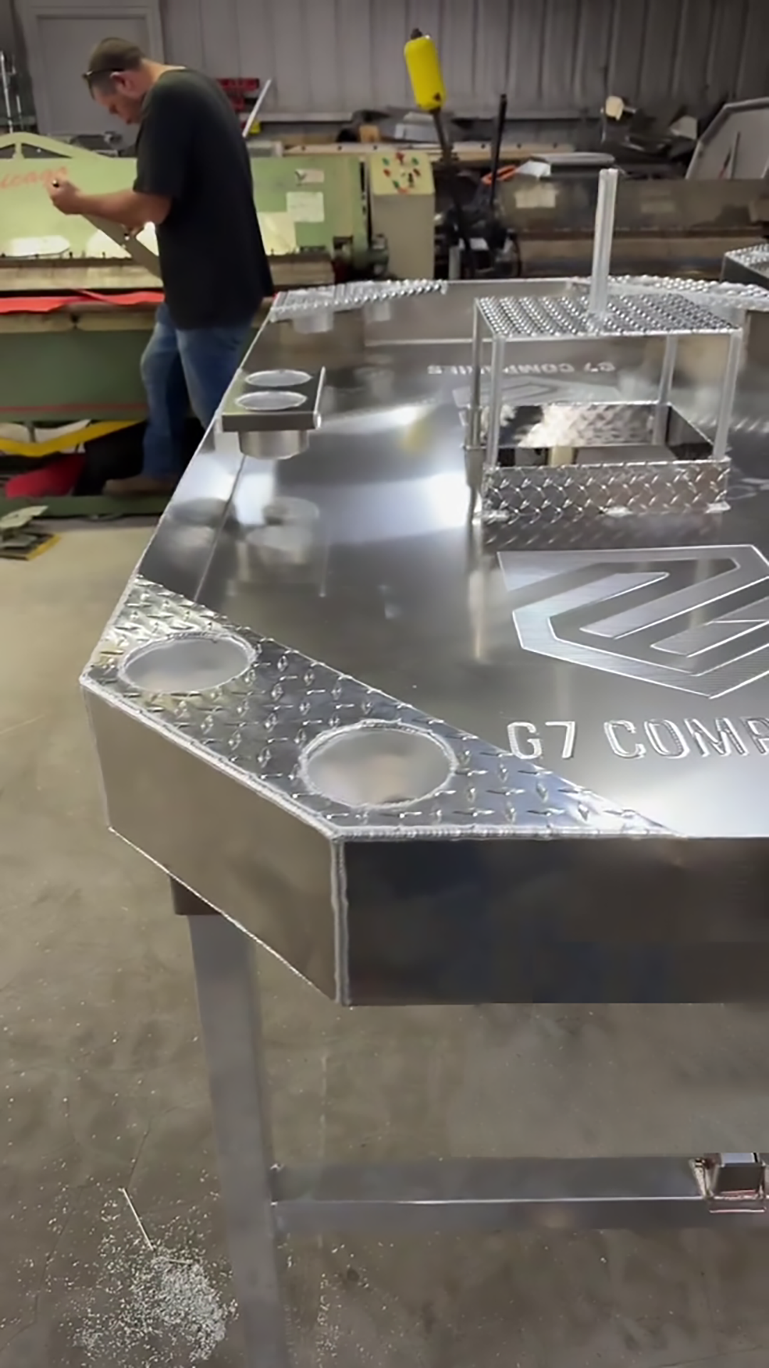 Aluminum Outfitters Crawfish Tables | Heavy-Duty Aluminum Build | Width 48" | Length 96" | For Catering, Events & Backyard Boils