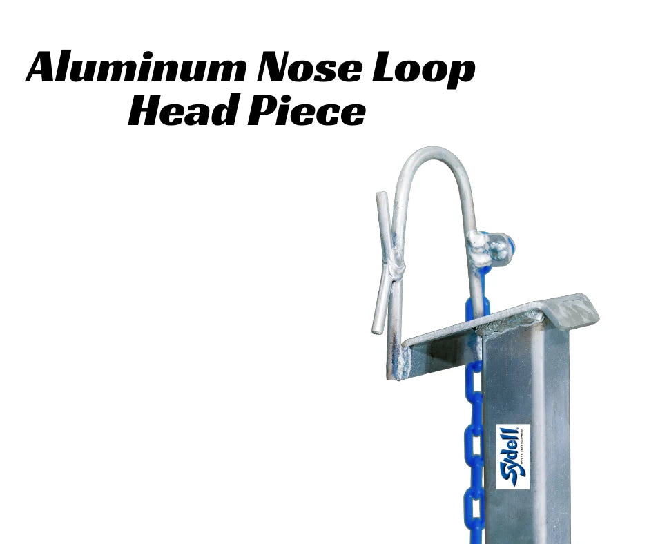 Sydell Aluminum Headpiece | #AL0731-L / #AL0731-S / #AL0730 | Small, Large & Nose Loop | For Sheep & Goats