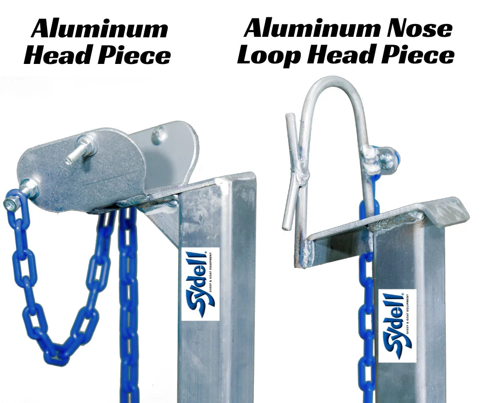 Sydell Aluminum Headpiece | #AL0731-L / #AL0731-S / #AL0730 | Small, Large & Nose Loop | For Sheep & Goats
