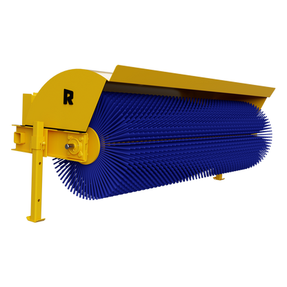 Rockland Angle Broom | Width 48", 60", 72", 84" & 96" Inches | Weight 557  To 797 Lbs | For Skid Steers