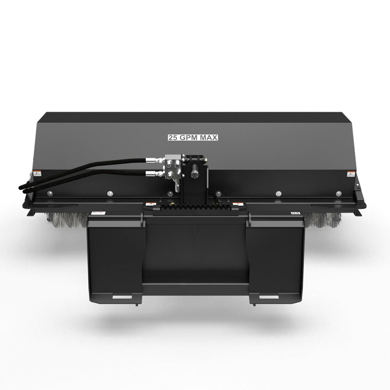 Virnig Angle Broom | Models VAB60 To VAB96 | Widths 60" To 96" | Hydraulic Flow 15 To 25 GPM | For Skid Steer