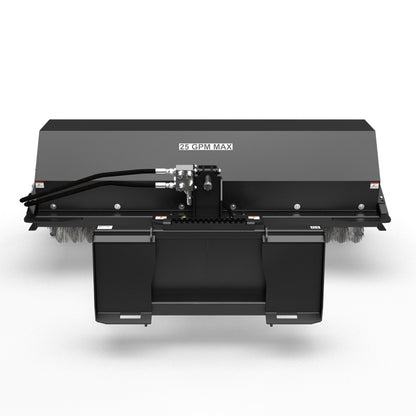 Virnig Angle Broom | Models VAB60 To VAB96 | Widths 60" To 96" | Hydraulic Flow 15 To 25 GPM | For Skid Steer