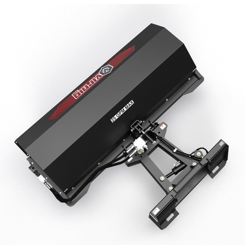 Virnig Angle Broom | Models VAB60, VAB72, VAB84 & VAB96 | Widths 60" To 96" | Hydraulic Flow 15 To 25 GPM | For Skid Steer