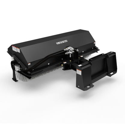 Virnig Angle Broom | Models VAB60 To VAB96 | Widths 60" To 96" | Hydraulic Flow 15 To 25 GPM | For Skid Steer