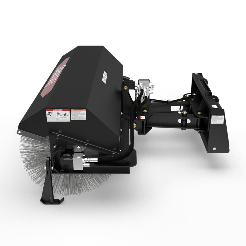 Virnig Angle Broom | Models VAB60 To VAB96 | Widths 60" To 96" | Hydraulic Flow 15 To 25 GPM | For Skid Steer