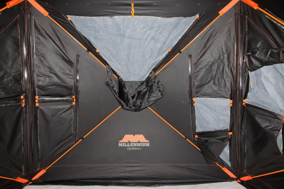 Millennium Treestands Antler Shak 30/30 Ground Blind | Model GB-030-30 | Size 58" x 58" x 70" | 3-Person Hunting Blind
