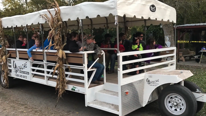 Apache Trolley “Open‑Air Limousine” | 30–35 Passenger Capacity | Pull Type | 40–60 HP | For Tractors & Trucks