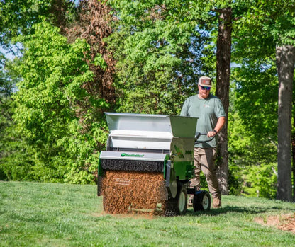 Earth & Turf | TruFlow | Push Spreader | 24D | 24" Spread Width | For Lawn Care & Landscaping