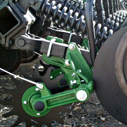 Aricks Wheel Residue Manager | Model ARW-JD | Bisalloy Steel 0.3" | Heavy-Duty Cast Arm | For John Deere Air Seeders & Seed Drills