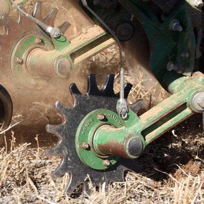 Aricks Wheel Residue Manager | Model ARW-JD | Bisalloy Steel 0.3" | Heavy-Duty Cast Arm | For John Deere Air Seeders & Seed Drills