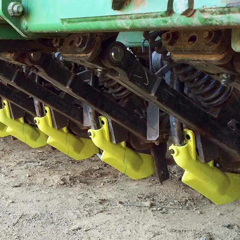Aricks Seed Boot | Model Left & Right Boot | 0.5" Shoulder Bolt | Extended Wear Ni‑Hard 4 | For John Deere 90 & Pro Series Seed Drills
