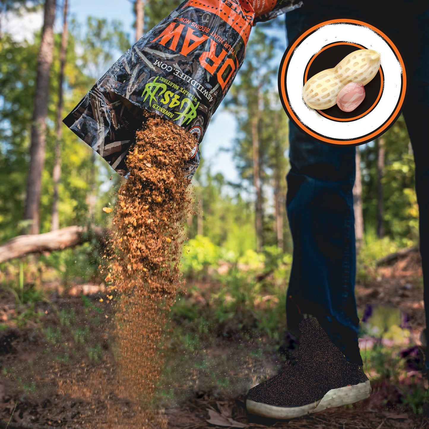 4S Advanced Wildlife Solutions Double Drop Attractant Block | Model I17112 | 25 lbs | Long‑Range Deer Feed & High‑Protein Attractant