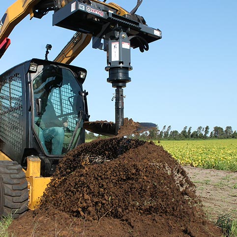 Virnig Auger Drive | AUG36VGHLD, AUG36VGRLD, AUGT36VGHLD | 36" Max Bit Size | Hydraulic Flow 15 To 25 GPM | For Skid Steer