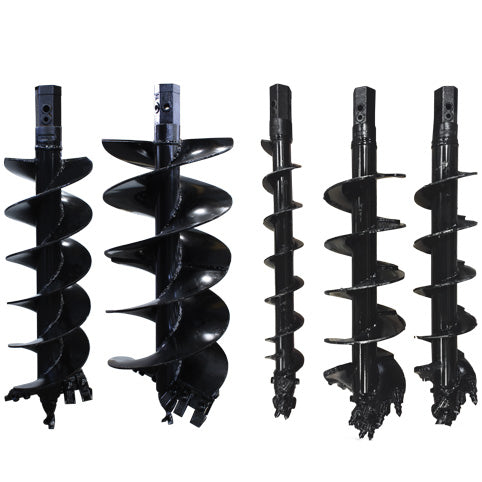 Virnig 4' Auger Bits | Rock, Standard, Tree | Models SAV, TAV & RAV | Widths 6" To 36" | Hydraulic Flow Range 15 To 25 GPM | For Skid Steer