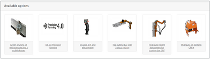 Rinieri Pruning Machine with Discs CRF-X Series | 16" Disc Diameter | 79-140" Cutting Width for Tractor