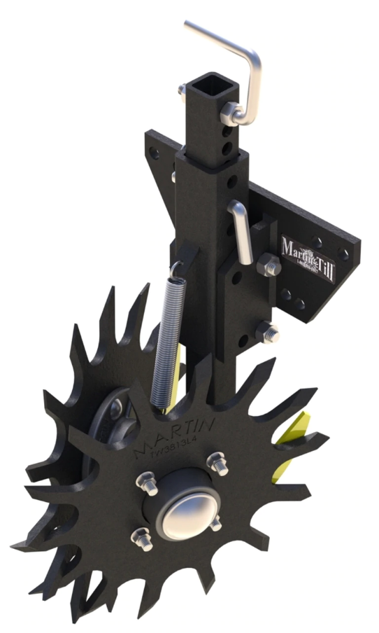 Martin-Till Pin Adjust Row Cleaner | Model B1334/1250 & B1332/772 | 13" Diameter | 40-100+ HP | For Case IH, John Deere, & Kinze Planters