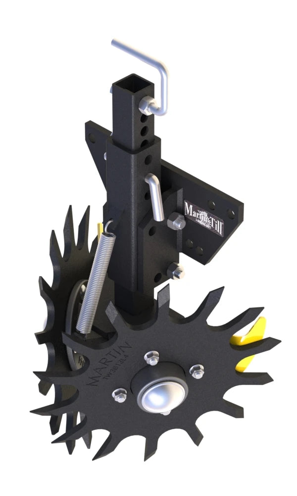 Martin-Till Pin Adjust Row Cleaner | Model B1334/1250 & B1332/772 | 13" Diameter | 40-100+ HP | For Case IH, John Deere, & Kinze Planters