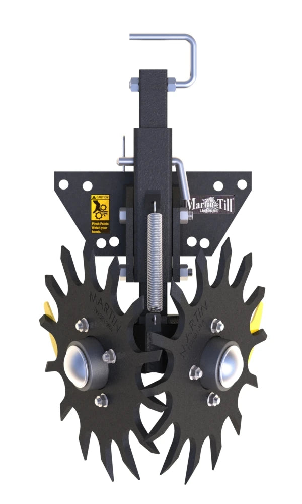 Martin-Till Pin Adjust Row Cleaner | Model B1334/1250 & B1332/772 | 13" Diameter | 40-100+ HP | For Case IH, John Deere, & Kinze Planters