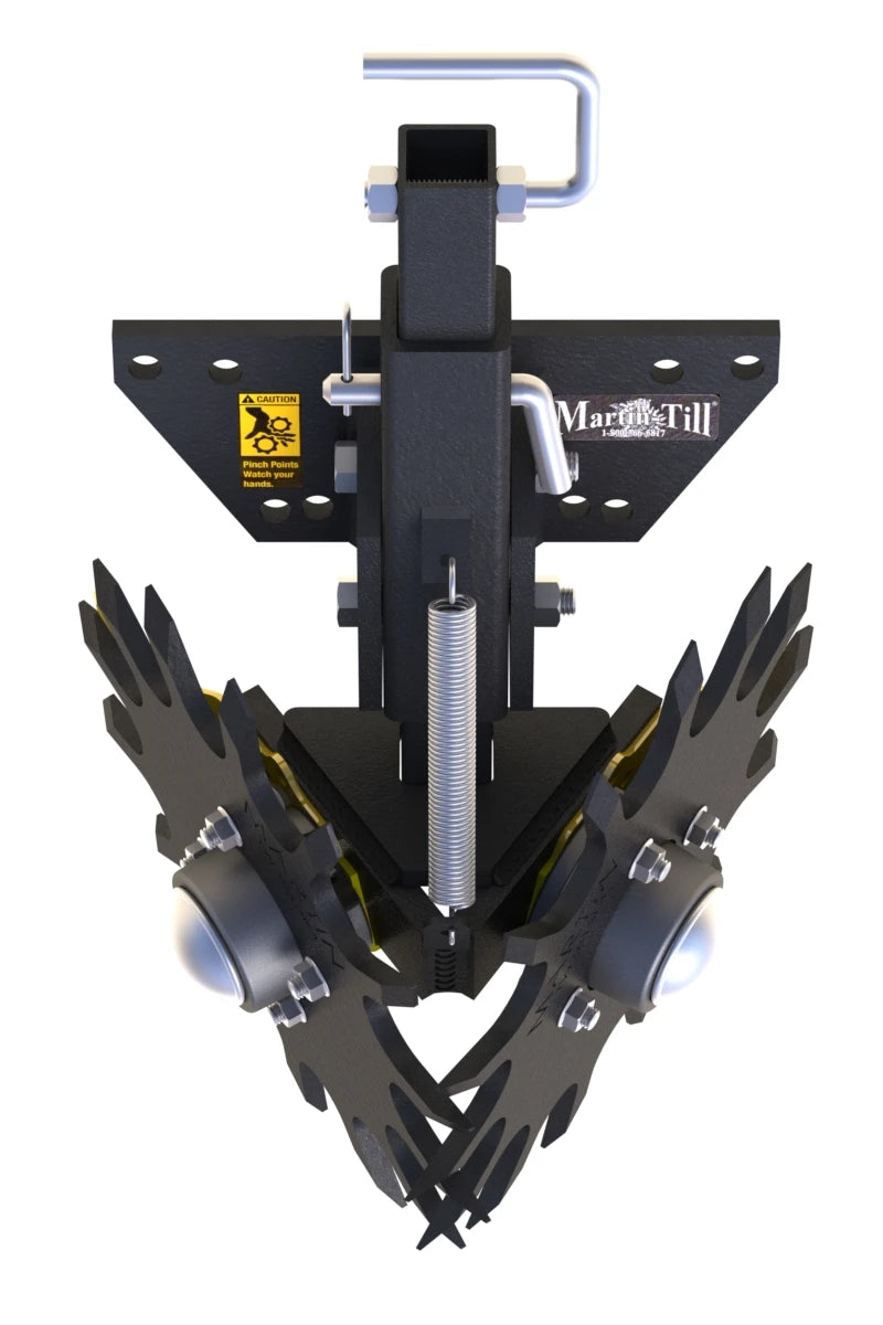 Martin-Till Pin Adjust Row Cleaner | Model B1334/1250 & B1332/772 | 13" Diameter | 40-100+ HP | For Case IH, John Deere, & Kinze Planters