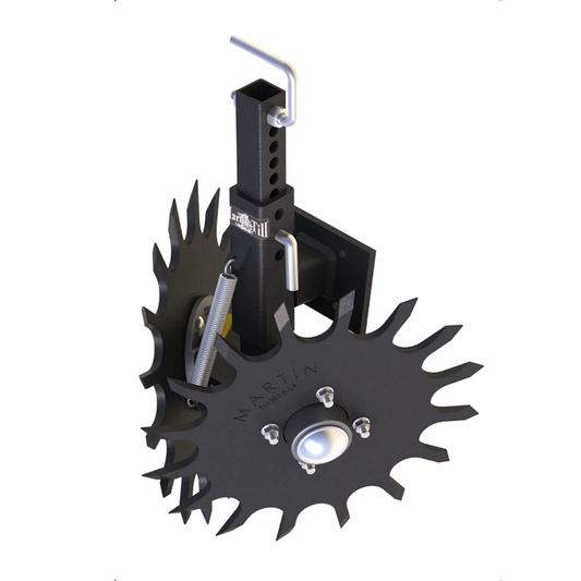 Martin-Till Pin Adjust Row Cleaner | Model B1334/1250 & B1332/772 | 13" Diameter | 40-100+ HP | For Case IH, John Deere, & Kinze Planters