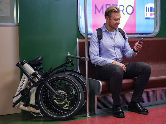 Himiway Foldable Electric Commuter Bike | Model B-3 | Length 63.8" | Battery 48V 15Ah | Range 70 Miles | 500W Hub Motor