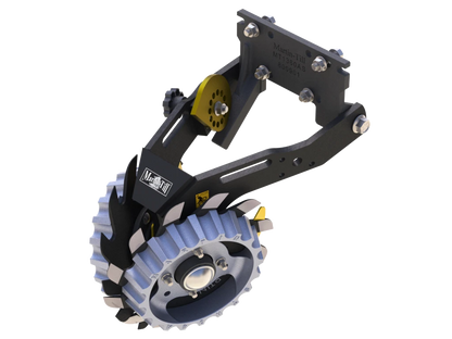 Martin-Till 1345 Floating Row Cleaner | 13" Spike or Razor Wheels | 45° Heavy-Duty Frame | For JD, Kinze, White, Harvest, Case IH 2000