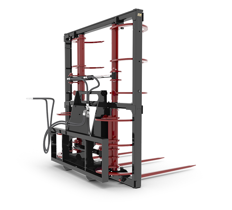 HLA Attachments 72" Hydraulic Bale Claw Less Mount-6000Lbs Kverneland Tines | For Tractors / Loaders