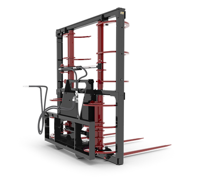 HLA Attachments 72" Hydraulic Bale Claw Less Mount-6000Lbs Kverneland Tines | For Tractors / Loaders