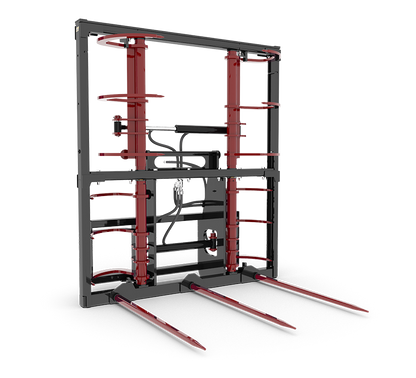 HLA Attachments 72" Hydraulic Bale Claw Less Mount-6000Lbs Kverneland Tines | For Tractors / Loaders