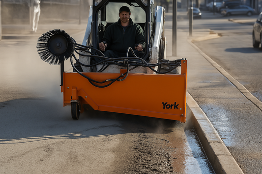 York 3-Point Hitch Rotary Broom | YB24 Series | Width 48", 60" & 72" | Hydraulic Drive | Horsepower 20-30 HP | For Tractors