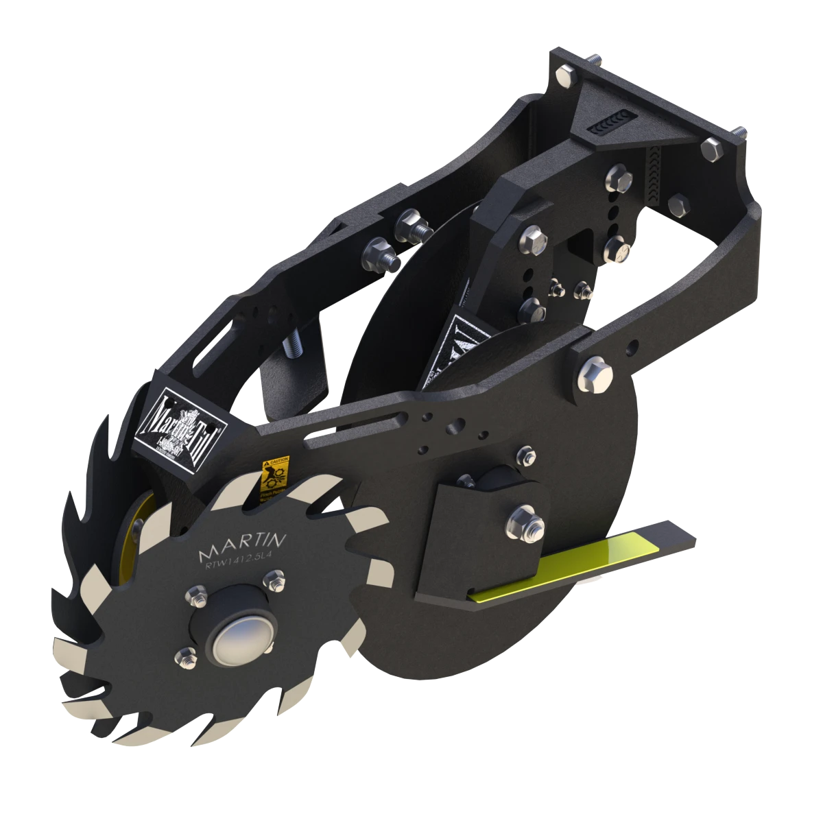 Martin Till Floating Row Cleaner & UMO Combo Package | WA1345 & WA1360 | 45° - 60° Frame | 40 to 120 HP | For John Deere, Kinze & White