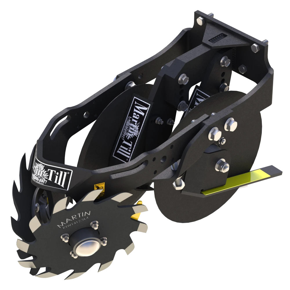 Martin Till Floating Row Cleaner & UMO Combo Package | WA1345 & WA1360 | 45° - 60° Frame | 40 to 120 HP | For John Deere, Kinze & White