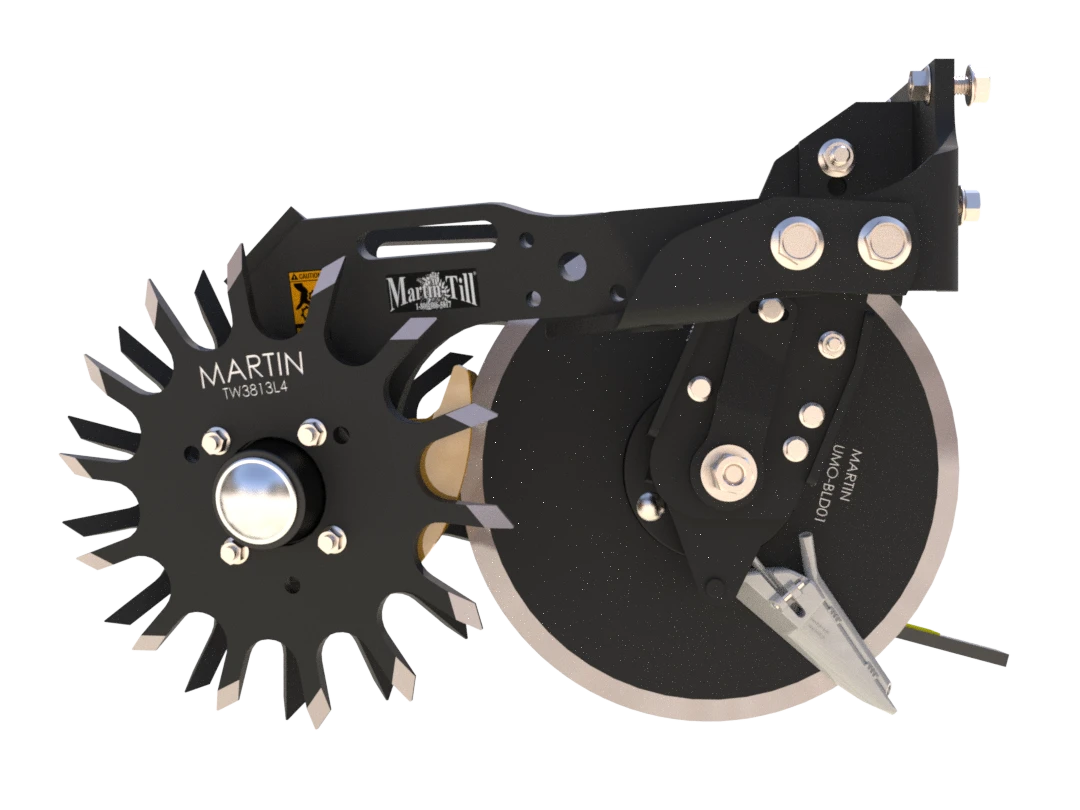 Martin Till Floating Row Cleaner & UMO Combo Package | WA1345 & WA1360 | 45° - 60° Frame | 40 to 120 HP | For John Deere, Kinze & White