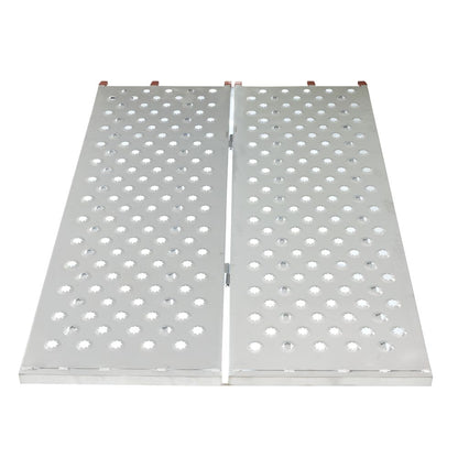 Black Widow Punch Plate Bi-Fold ATV Ramp | Model BFP-7044 | Size 71.25" L x 43.75" W | Capacity 1,500 lb. | Horsepower 4 To 90+ HP | For ATV, UTV & Lawn Equipment Loading