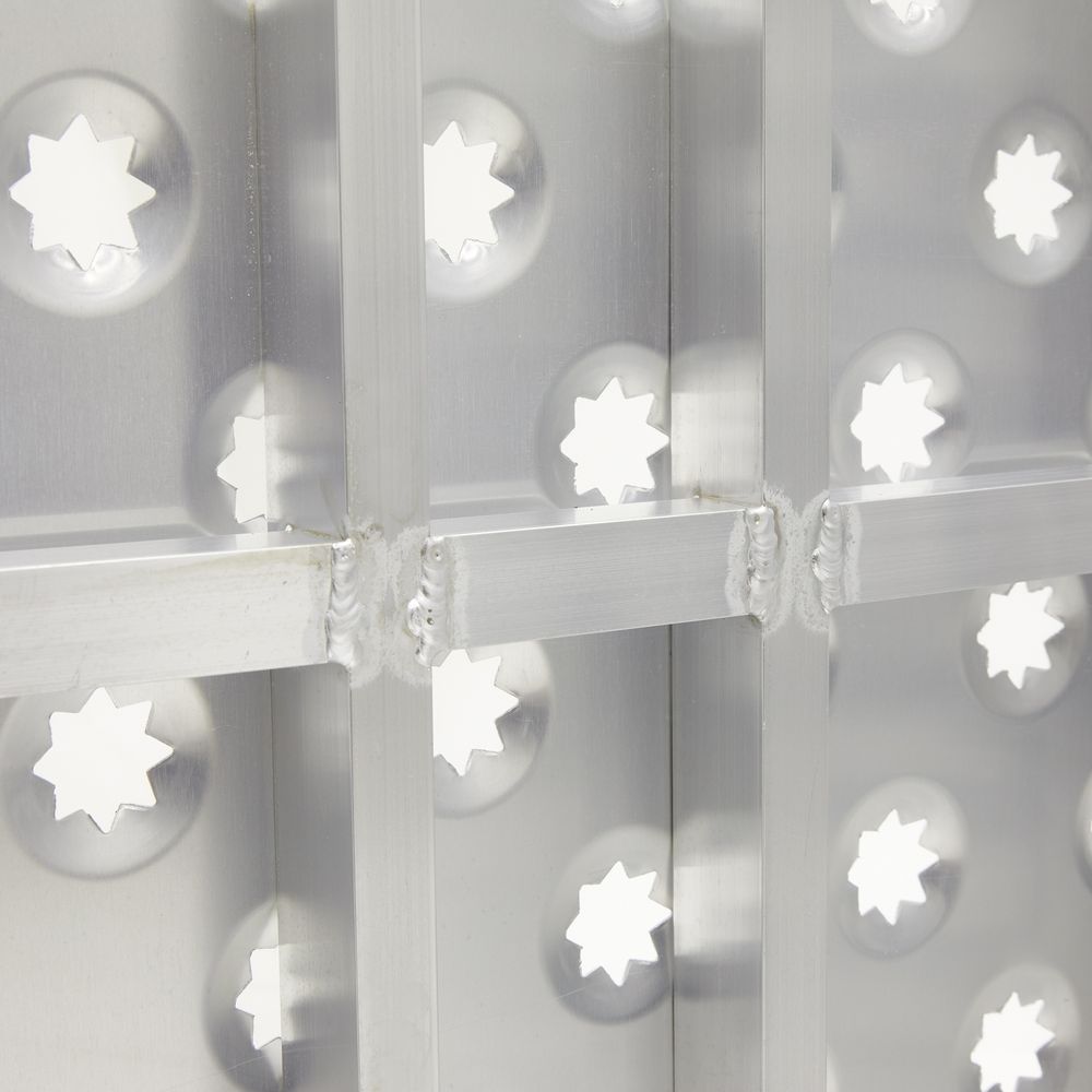 Black Widow Punch Plate Bi-Fold ATV Ramp | Model BFP-7044 | Size 71.25" L x 43.75" W | Capacity 1,500 lb. | Horsepower 4 To 90+ HP | For ATV, UTV & Lawn Equipment Loading