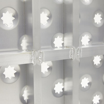 Black Widow Punch Plate Bi-Fold ATV Ramp | Model BFP-7044 | Size 71.25" L x 43.75" W | Capacity 1,500 lb. | Horsepower 4 To 90+ HP | For ATV, UTV & Lawn Equipment Loading