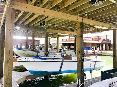 Boat Lift Distributors | 4000 LB Classic Sling Lift | Model BLD4000CLS | 4000 lb Capacity | Motor Power 1 HP | Single & Double Line Pull | For Boathouse & Waterfront