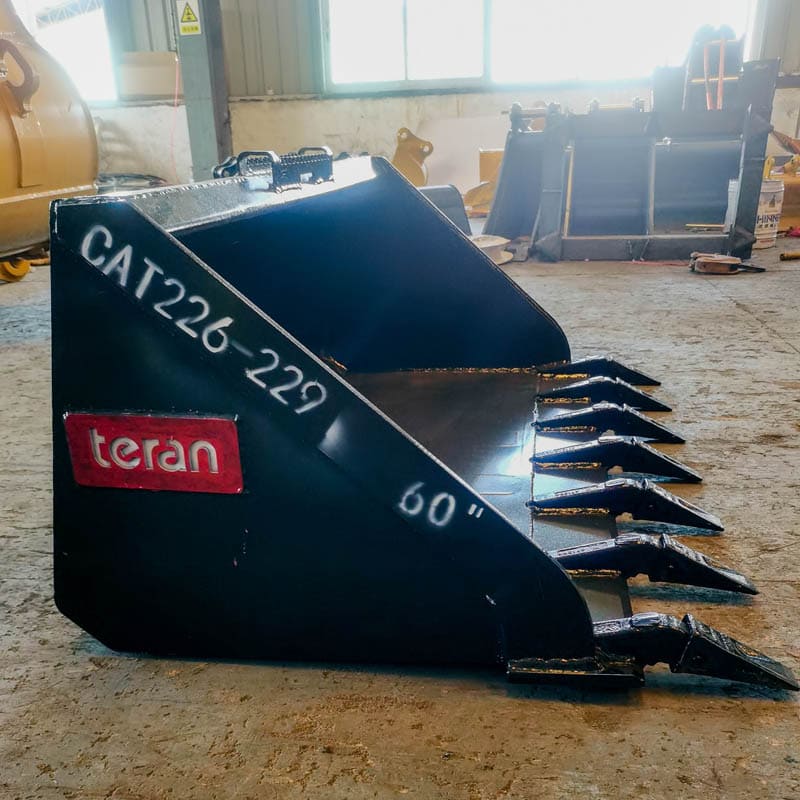 Teran Skid Steer Bucket | Model BKT- 262 | Bucket Width 60" 72" & 78" inches | For Skid Steer Loaders