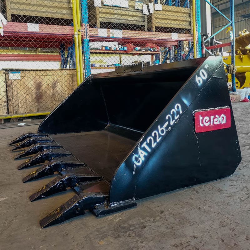 Teran Skid Steer Bucket | Model BKT- 262 | Bucket Width 60" 72" & 78" inches | For Skid Steer Loaders